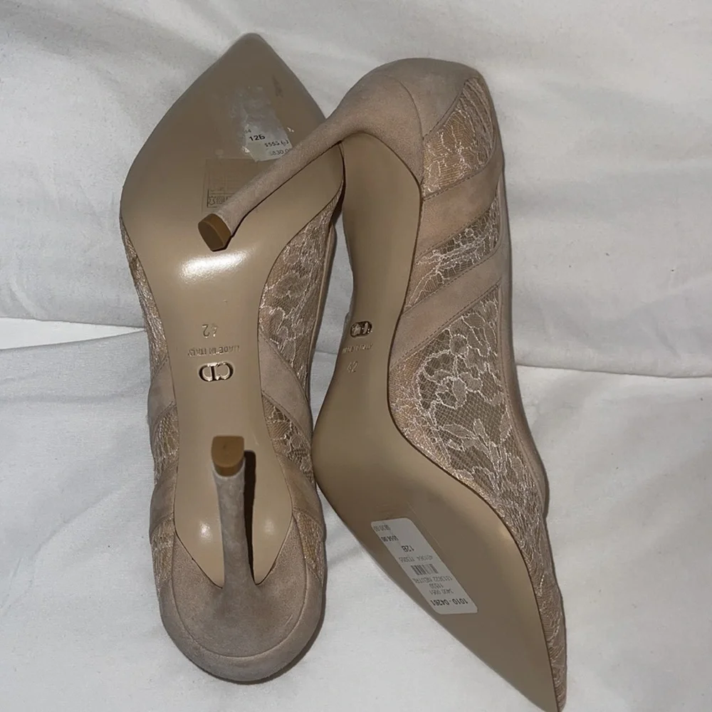 Dior lace suede pumps - Picture 2 of 5
